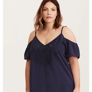 Torrid cold shoulder blouse size 3x women